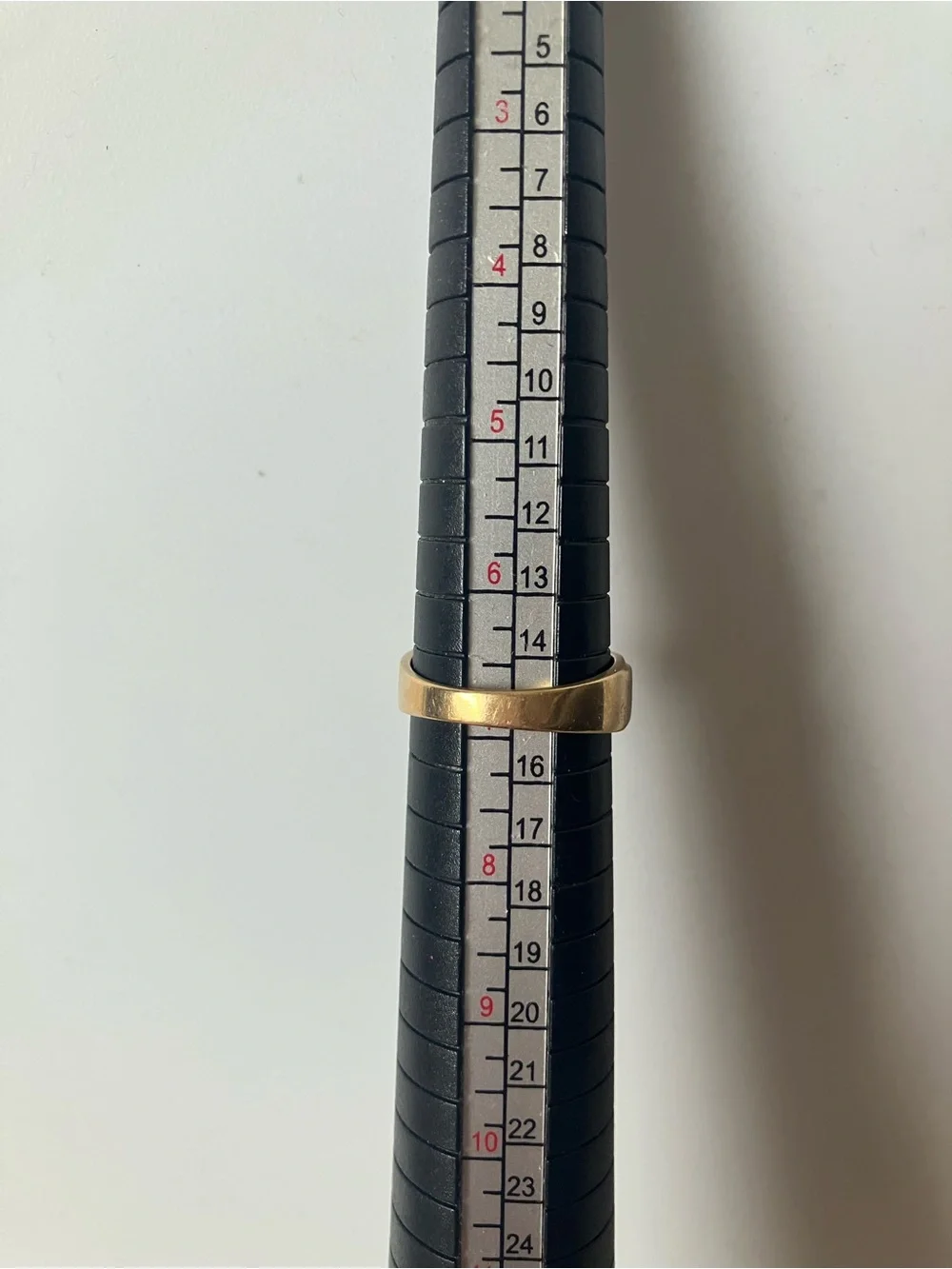John C Rinker 14K Yellow Gold Greek Key Meander Diamond Accent Ring Sz 7 3.53g.